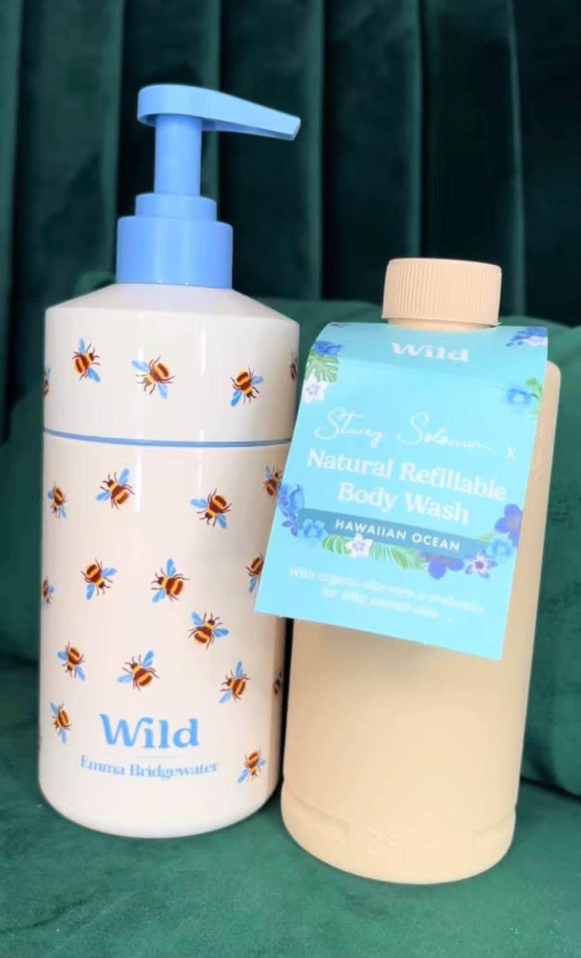 Some of the eco swaps at Paw to Paw Pet Care β Biothane leads, refillable smol cleaning and washing-up bottles, refillable Wild body wash and a plastic-free refillable deodorant case